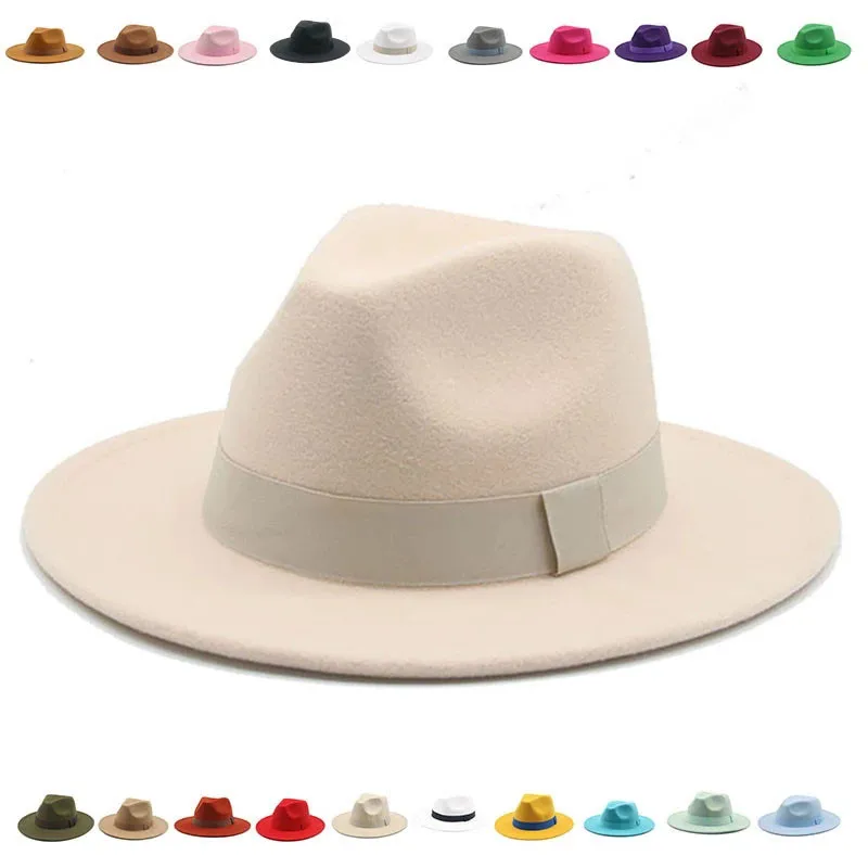 Fedora Hat Wool - Kapelusz Fedora Damski Zimowy Kapelusz Dla