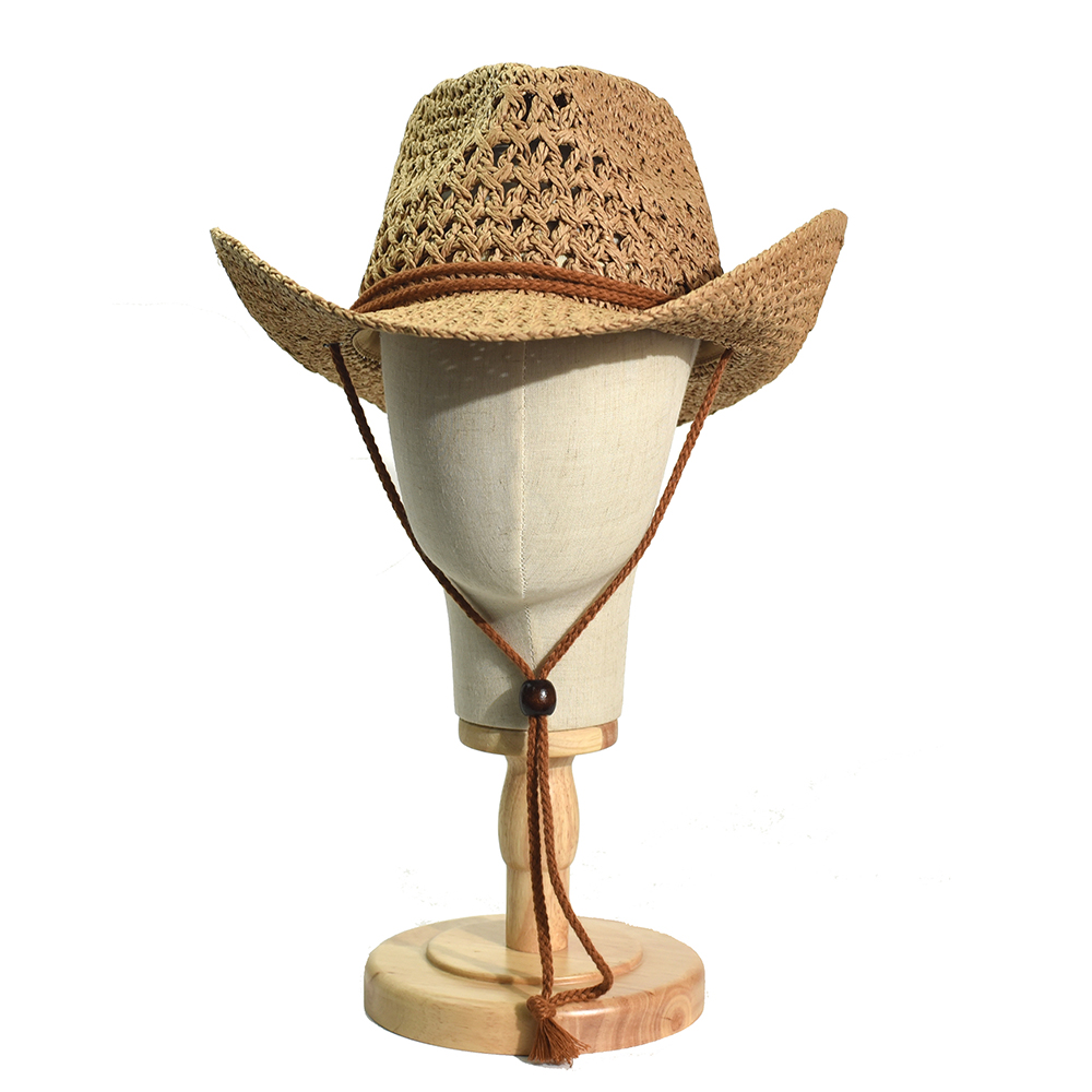 Cowboy Hat Straw - Panama Miękki Ręcznie robiony Kowbojski Słomkowy