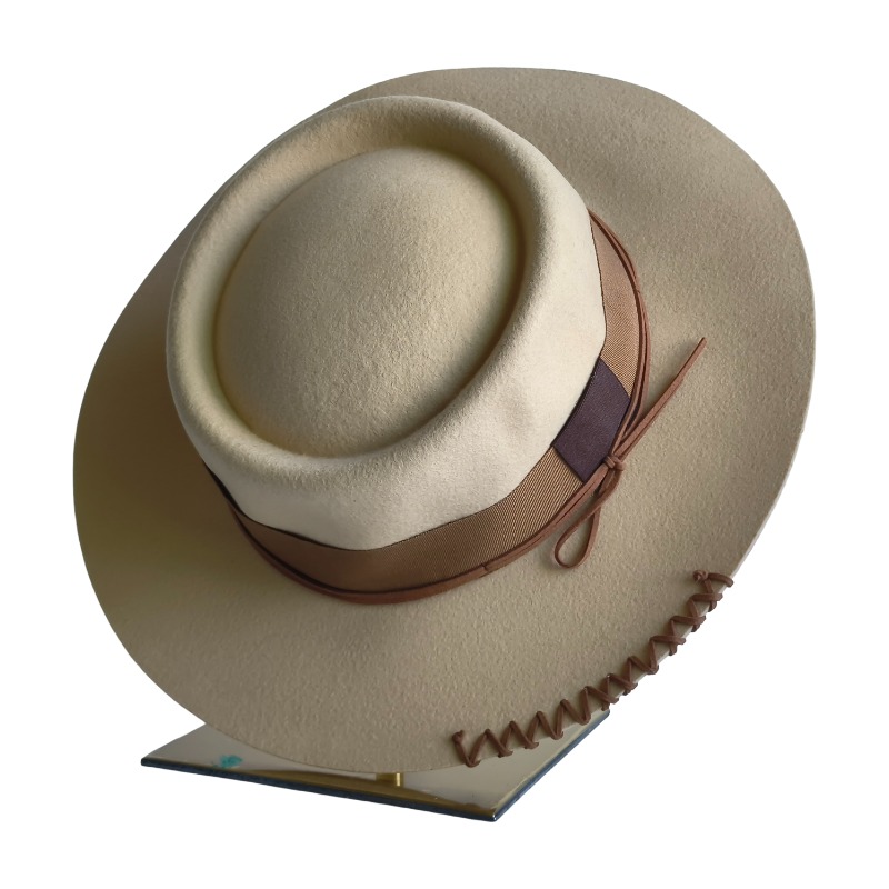Fedora Hat Wool - Czapka ze 100% wełny w niskiej
