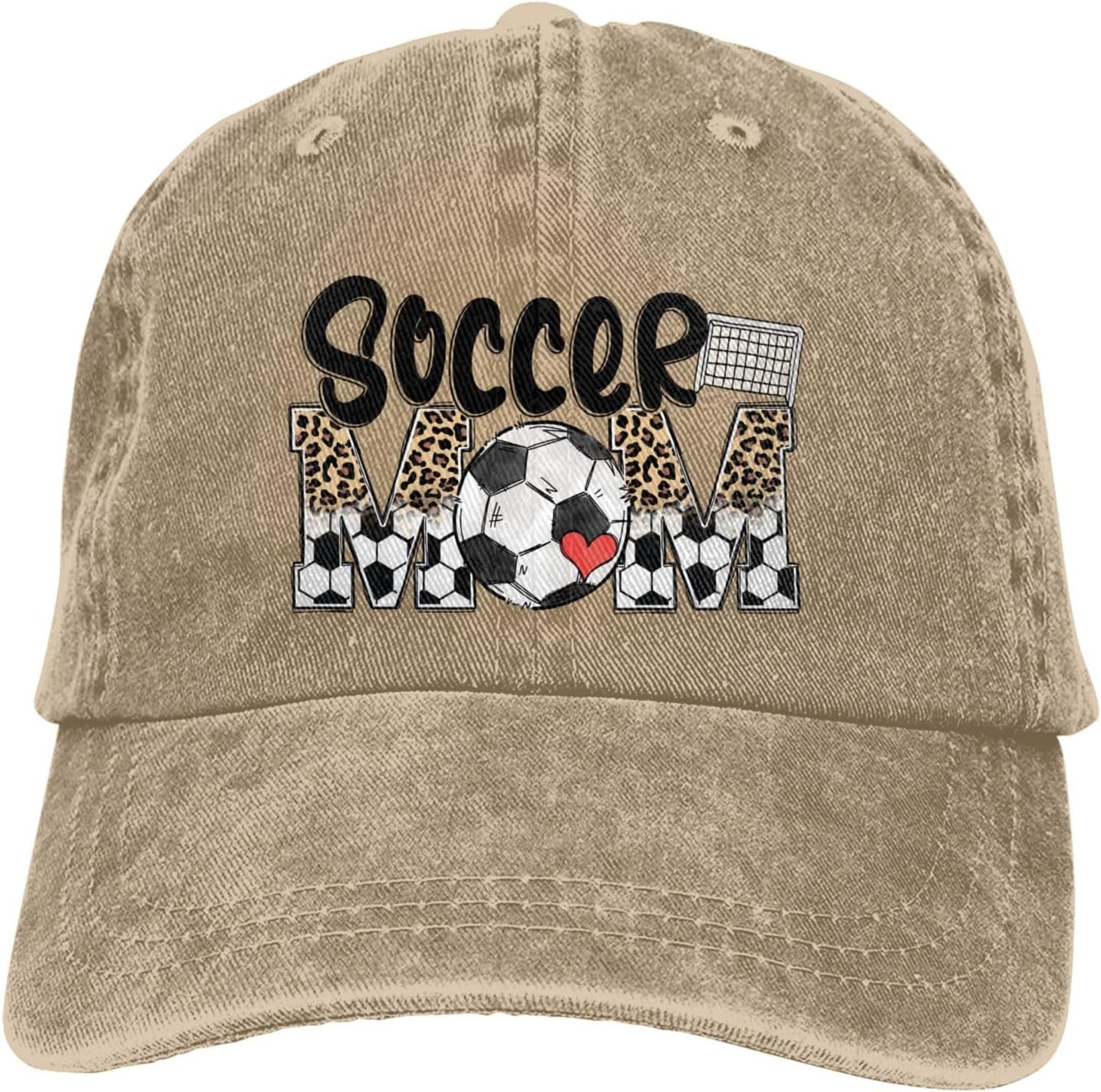 Golf Cap Dad - Czapka z daszkiem Softball Leopard Love
