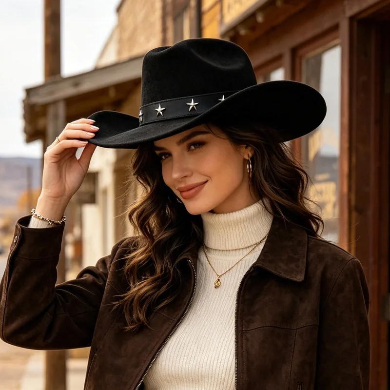 Damski kapelusz kowbojski z sz – Fedora Hat Wool recenzja i cena